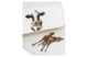 Маслёнка с крышкой Royal Worcester Забавная фауна Буренка 18,3 см, фарфор костяной